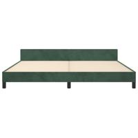 Bedframe zonder matras 200x200 cm fluweel donkergroen - thumbnail