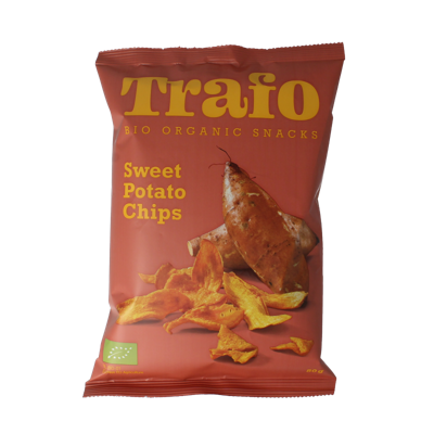 Trafo Chips zoete aardappel bio 80 Gram