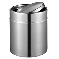 Afvalbak eko fandy tafelmodel swingdeksel 1.5l rvs - thumbnail