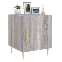 Nachtkastjes 2 st 40x40x50 cm bewerkt hout grijs sonoma eiken - thumbnail