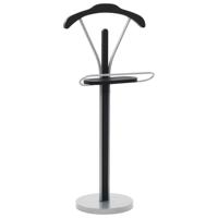 VidaXL Kledingbutler 45x35x107 cm zwart en grijs - thumbnail