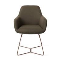 Jesper Home Eetkamerstoel 'Hiroo' Beehive Rose, kleur Jungle Jewel - thumbnail