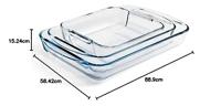 Pyrex ovenschaal 34x23cm 2,6l glas - thumbnail