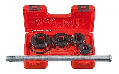 Rothenberger Schroefdraadsnijijzerset | 1/2, 3/4, 1, 1 1/4 inch | 1 stuk - 070781X 070781X Rothenberger Schroefdraadsnijijzerset | 1/2, 3/4, 1, 1 1/4 inch | 1 stuk - 070781X 070781X