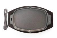 Napoleon | PROGietijzeren Pan | Afneembaar Handgreep en Houten Onderzetter - thumbnail