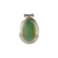 Zilveren Hanger Fluoriet (Model 9) - thumbnail