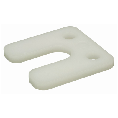 GB drukplaat met sleuf 6mm transparant etiket; 48 per zak | 192 stuks - 17434746