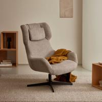 Kave Home Draaifauteuil 'Zalina' kleur Bruin - thumbnail