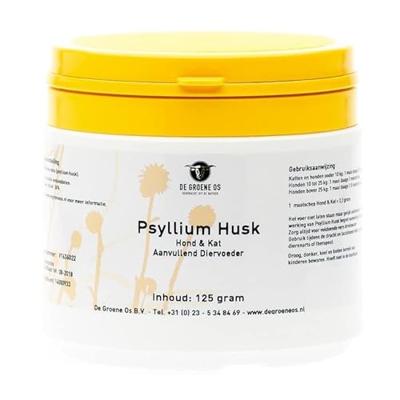 DE GROENE OS PSYLLIUM HUSK HOND / KAT 125 GR