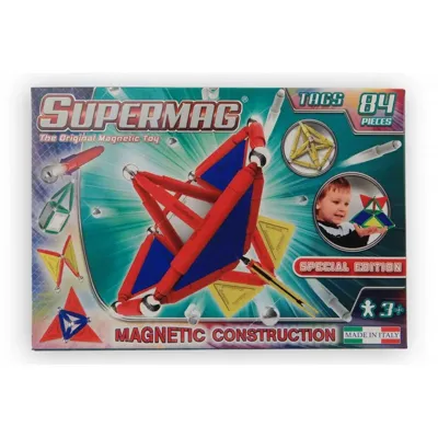 Supermag magnetisch constructie set 84 delig