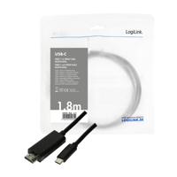 LogiLink UA0329 kabeladapter/verloopstukje USB Type C HDMI Zwart - thumbnail