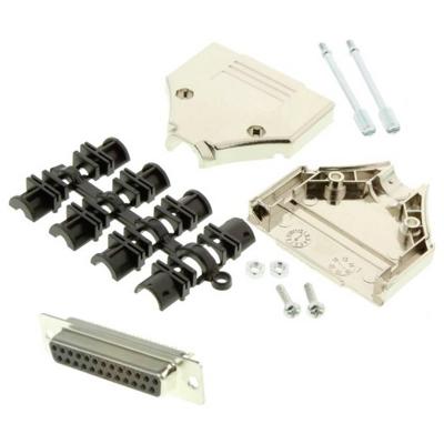 MH Connectors MHDTPK25-DM25S-K D-sub female connectorset 180 ° Aantal polen: 25 Soldeerkelk 1 stuk(s)