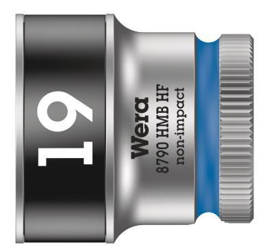 Wera 8790 HMB HF Zyklop Hand- en Machinedop, met 3/8"-aandrijving met vasthoudfunctie, 19.0 x 29.0 mm - 1 stuk(s) - 05003753001 Wera 8790 HMB HF Zyklop Hand- en Machinedop, met 3/8"-aandrijving met vasthoudfunctie, 19.0 x 29.0 mm - 1 stuk(s) - 05003753001
