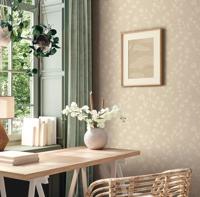 AS Creation Nara - Grijs - Bladeren - 387474 - thumbnail