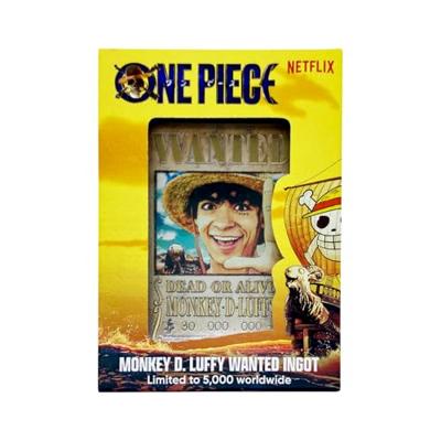 One Piece Ingot Luffy Wanted Poster Limited Edition One Piece Ingot Luffy Wanted Poster Limited Edition
