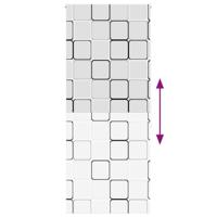 VidaXL Doucherolgordijn 90x240 cm stofbreedte 86 cm - thumbnail