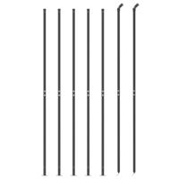 VidaXL Draadgaashek met flens 2,2x10 m antracietkleurig - thumbnail