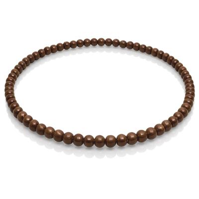 Bruine houten kralen ketting 90cm Bruine houten kralen ketting 90cm