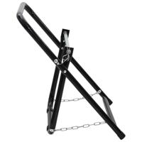 Slanghaspelwagen 48 cm 45 kg gepoedercoat staal zwart - thumbnail