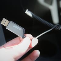 Savio TR-16 Zender AUX-adapter met handsfree functie, Bluetooth 5.3, Google Assistant/Siri - thumbnail