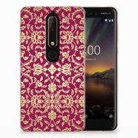 Siliconen Hoesje Nokia 6 (2018) Barok Pink - thumbnail