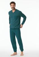 Schiesser Schiesser Pyjama Long petrol 181162 56/XXL - thumbnail