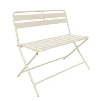 Inklapbare bistrobank Kos - beige - 81x90x48 cm - thumbnail