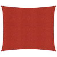 VidaXL Zonnezeil 160 g/m² 4x4 m hdpe rood - thumbnail