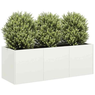 Plantenbak 120x40x40 cm koudgewalst staal wit Plantenbak 120x40x40 cm koudgewalst staal wit