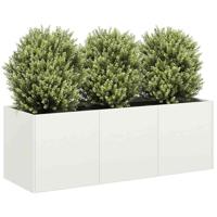 Plantenbak 120x40x40 cm koudgewalst staal wit - thumbnail
