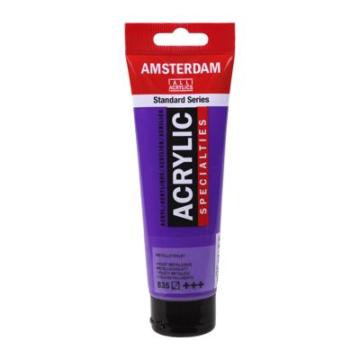 Royal Talens Amsterdam Standard Series Acrylverf Tube 120 ml - Metallicviolet 835