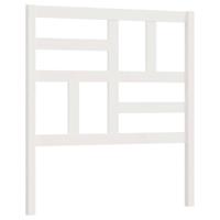 Hoofdbord 81x4x104 cm massief grenenhout wit - thumbnail