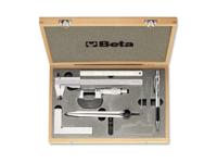 Beta 7-delige set meet- en aftekeninstrumenten (art. 1650, 1658/25, 1670, 1680C, 1682, 1688BC) in kistje 1685/C7 - 016850110 - thumbnail