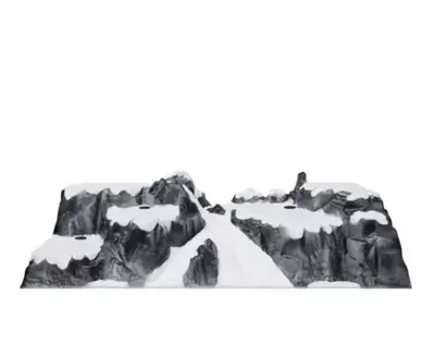 Kerstdorp landschap skipiste 120x40 cm My Village - My village