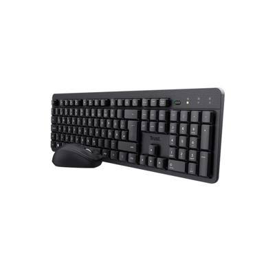Toetsenbord en muis Trust 25356 Zwart Qwerty Spaans