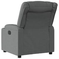 Fauteuil verstelbaar stof donkergrijs - thumbnail