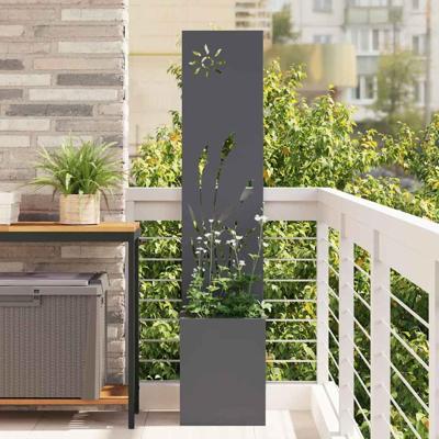 VidaXL Tuin privacy screen fretwerk antraciet 50 x 32 x 150 cm