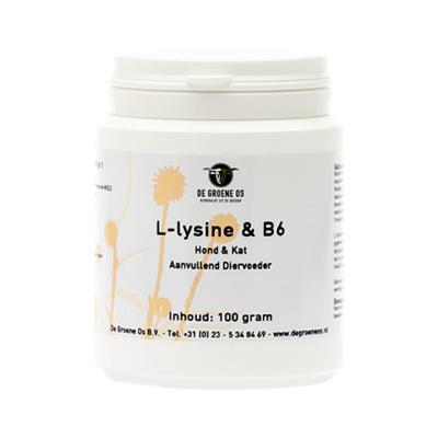 DE GROENE OS L-LYSINE / B6 HOND / KAT