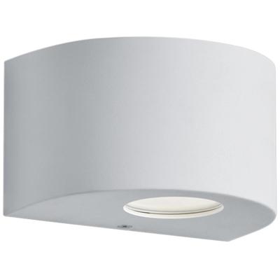 LED Tuinwandlamp 4W Mat Wit Kunststof - Up & Down Verlichting