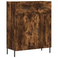 Dressoir 69,5x34x90 cm bewerkt hout gerookt eikenkleurig - thumbnail