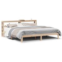 Bedframe met hoofdbord massief grenenhout 180x200 cm - thumbnail