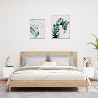 Tv-wandmeubels met LED-verlichting 2 st 30,5x35x30 cm wit - thumbnail