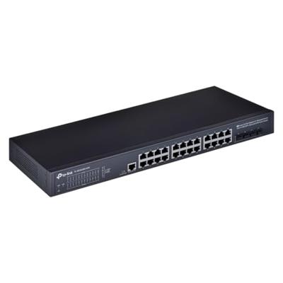 TP-Link JetStream TL-SG3428X-UPS netwerk-switch Managed L2+/L3 Gigabit Ethernet (10/100/1000) 1U Zwa
