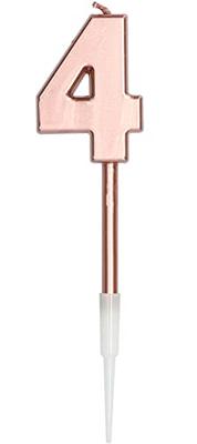 Cijferkaars 4 Metallic Roségoud