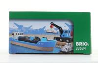 BRIO vrachtschip en kraan - thumbnail