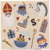 Servetten Welkom Sint & Piet Cartoon (20st) - thumbnail
