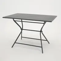 Inklapbare tuintafels GLOBE 110x70cm Graphite - thumbnail