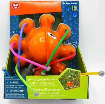 Playgo watersproeier octopus met 8 armen waar water uit komt