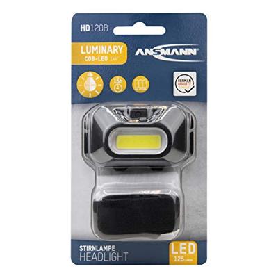 Ansmann HD120B Hoofdlamp LED werkt op batterijen 125 lm 15 h