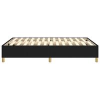 Bedframe zonder matras stof zwart 140x190 cm - thumbnail